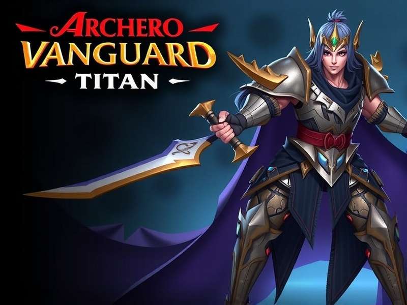 Archero Vanguard Titan Epic Battle Scene Archero Vanguard Titan Game Banner